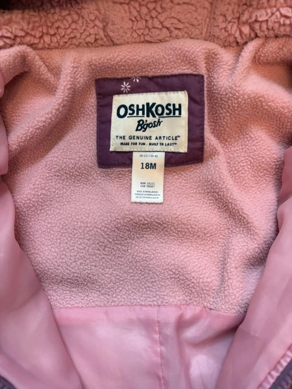 Used Oshkosh 18 Month Snow Suit